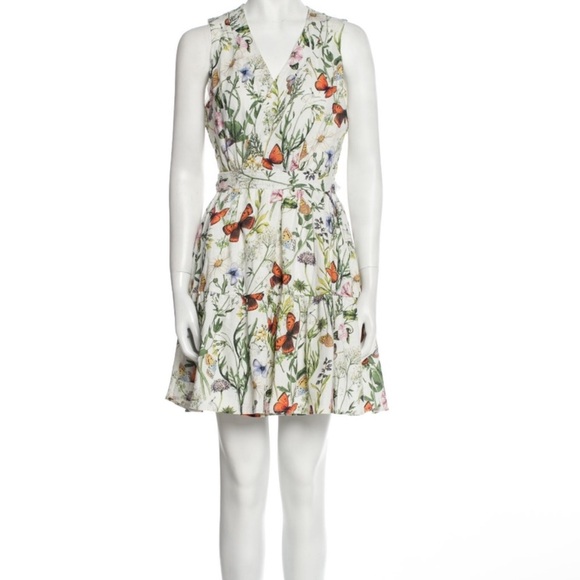 Christian Lacroix Dresses & Skirts - Christian Lacroix White Belted Ruffled Mini Sundress